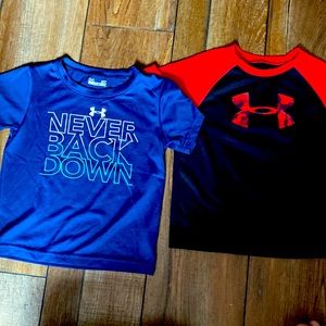 Toddler boys dri-fit under Armour shirt bundle 3T